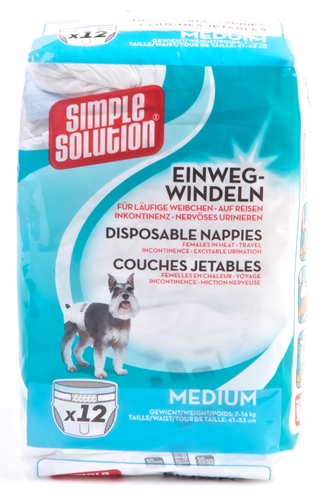 Simple solution wegwerp honden luier