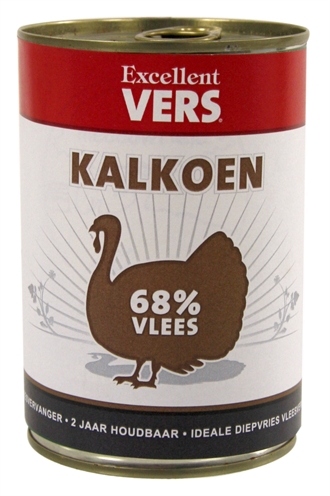 Excellent vers kalkoen blik