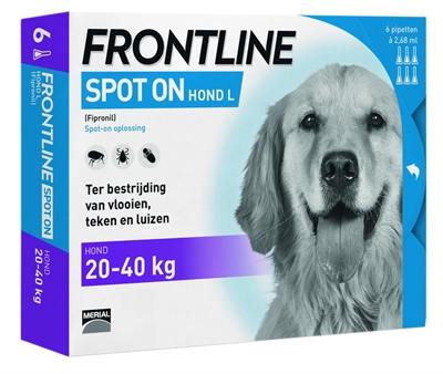 Frontline hond spot on large