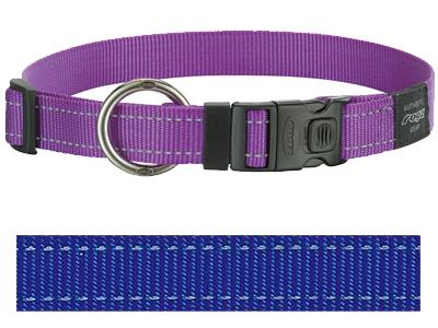 Rogz for dogs lumberjack halsband blauw