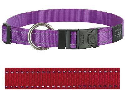 Rogz for dogs lumberjack halsband rood