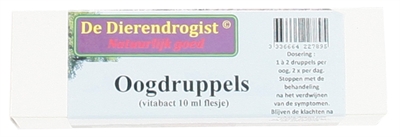 Dierendrogist oogdruppels