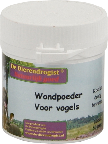 Dierendrogist wondpoeder voor vogels