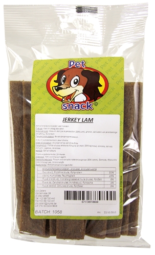 Petsnack lam/rijst jerkey’s