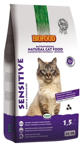 Biofood cat sensitive coat & stomach