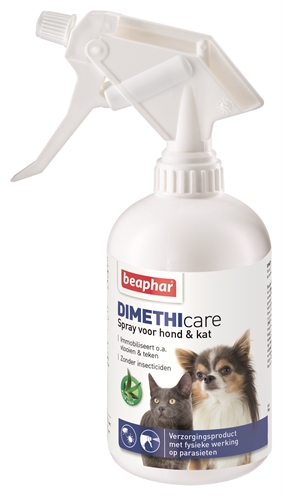 Beaphar dimethicare spray hond / kat tegen vlooien en teken