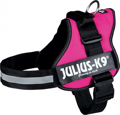 Julius k9 power-harnas / tuig voor labels fuchsia