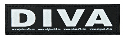 Julius k9 labels voor power-harnas / tuig diva