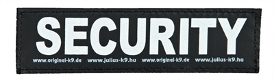 Julius k9 labels voor power-harnas / tuig security