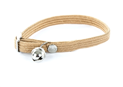 Halsband kat elastisch nylon beige