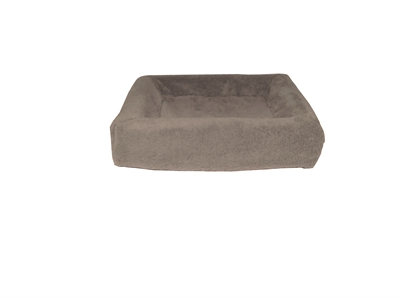 Bia bed fleece overtrek hondenmand taupe