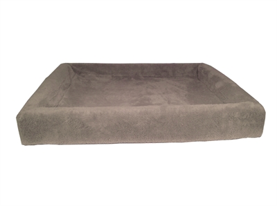 Bia bed fleece overtrek hondenmand taupe