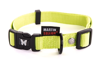 Martin sellier halsband nylon groen verstelbaar