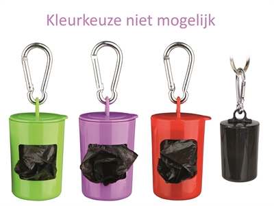 Trixie poepzakdispenser met 2×20 zakjes assorti