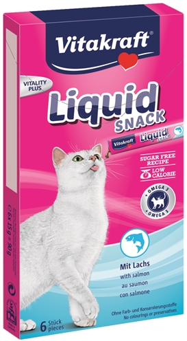 Vitakraft cat liquid snack zalm & omega