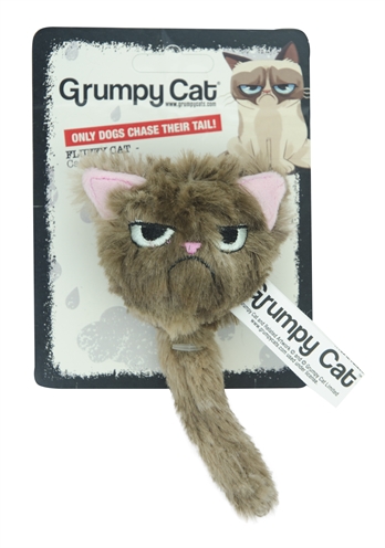 Grumpy cat fluffy grumpy cat met catnip