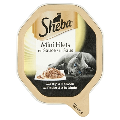 Sheba alu mini filets kip / kalkoen in saus