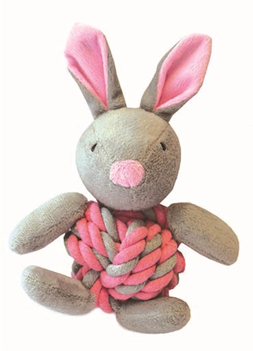 Little rascals knottie bunny touwbal konijn roze