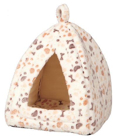 Trixie kattenmand iglo lingo wit / beige