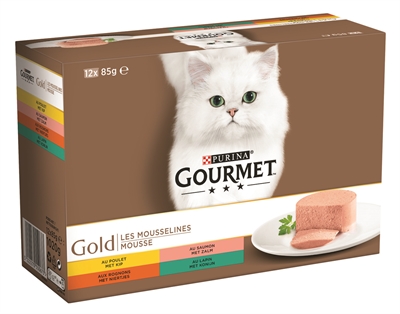 Gourmet gold 12-pack fijne mousse