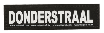 Julius k9 labels voor power-harnas/tuig donderstraal