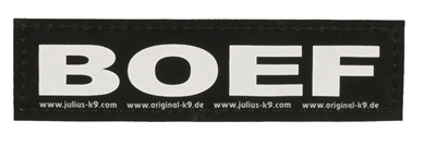 Julius k9 labels voor power-harnas/tuig boef