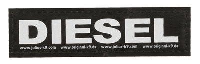 Julius k9 labels voor power-harnas/tuig diesel