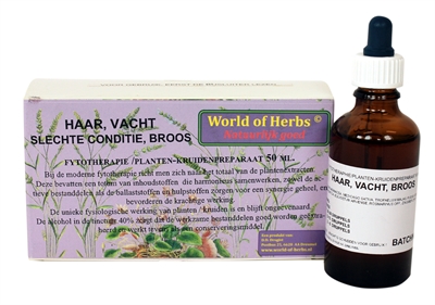 World of herbs fytotherapie haar / vacht / broos