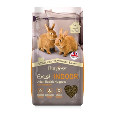 Burgess excel indoor rabbit nuggets