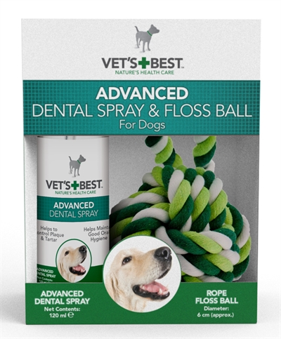 Vets best dental spray met floss kit