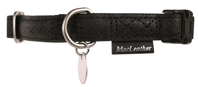 Macleather halsband zwart