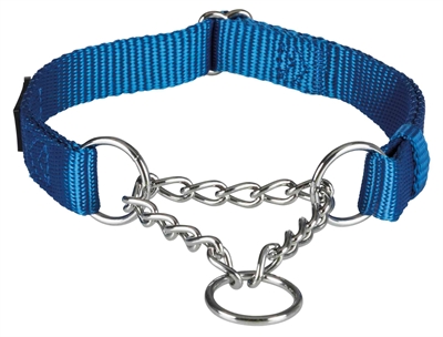 Trixie halsband hond premium chocker royal blauw