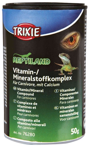 Trixie vitaminen mineralenpoeder d3 met calcium voor carnivoor