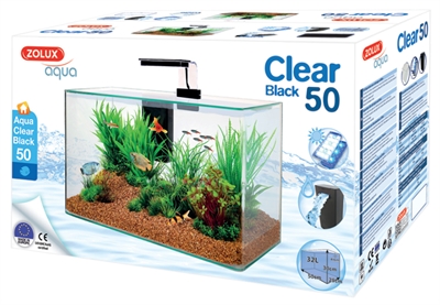 Zolux aquarium clear kit zwart