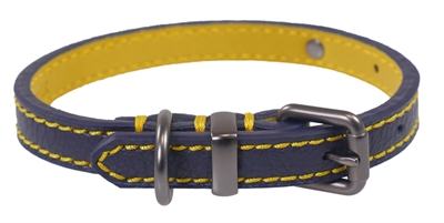 Joules halsband hond leer navy