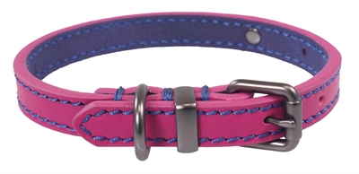 Joules halsband hond leer roze