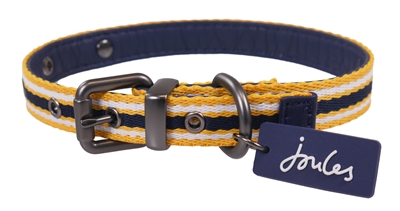 Joules halsband hond coastal navy / geel