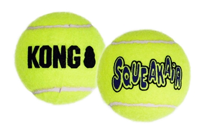 Kong squeakair tennisbal geel met piep