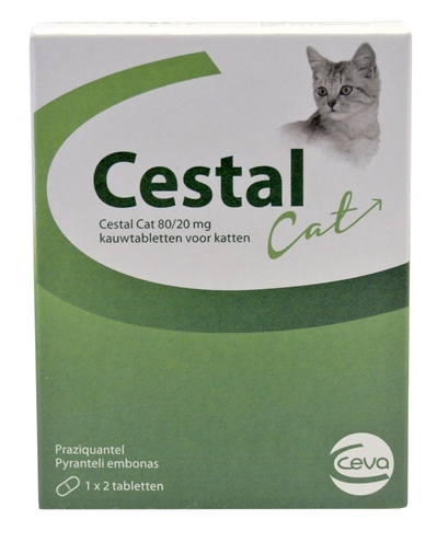 Ceva cestal cat 80/20 mg kauwtabletten