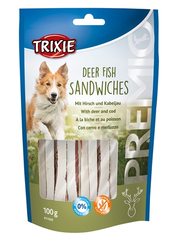 Trixie premio deer fish sandwiches