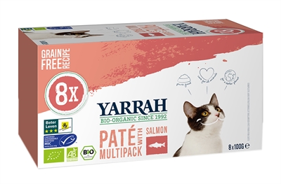 Yarrah cat alu pate multipack salmon