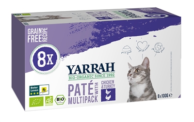 Yarrah cat alu pate multipack chicken / turkey