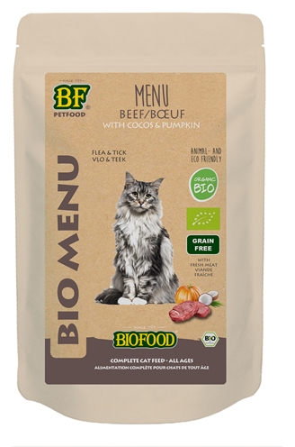 Biofood organic kat rund menu pouch