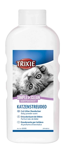 Trixie simple’n’nclean geurverdrijver kattenbak babypoedergeur