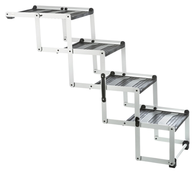 Trixie vouwtrap 4-delig aluminium / kunststof / tpr tot 75 kg