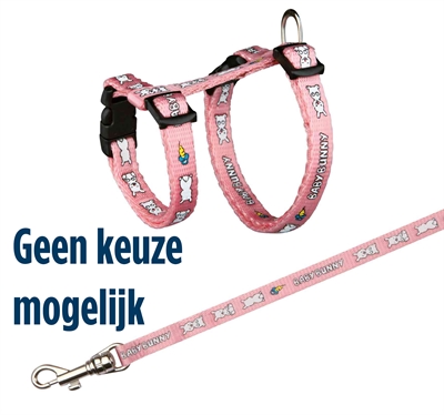 Trixie konijnentuig met riem baby bunny assorti