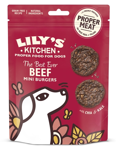 Lily’s kitchen dog the best ever beef mini burgers