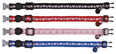 Trixie halsband kat print hart assorti