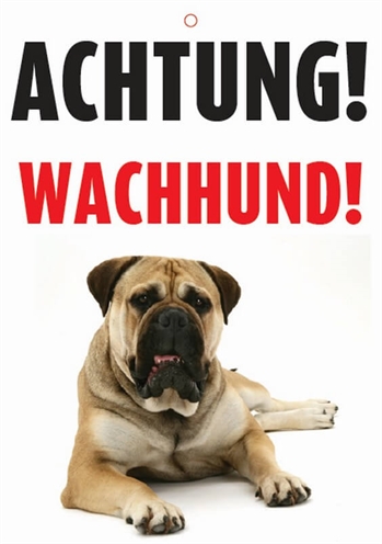 Waakbord nederlands kunststof waakhond