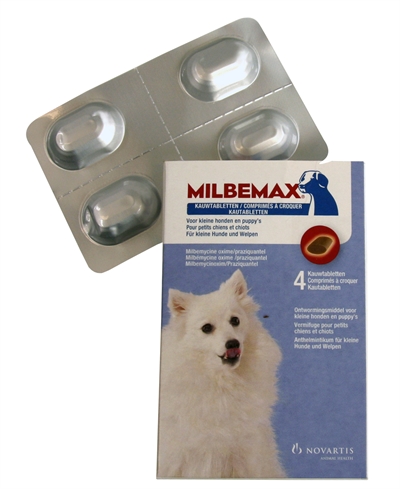 Milbemax kauwtablet ontworming kleine hond/puppy